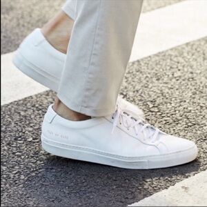 Common Projects White Leather Low-Top Sneakers